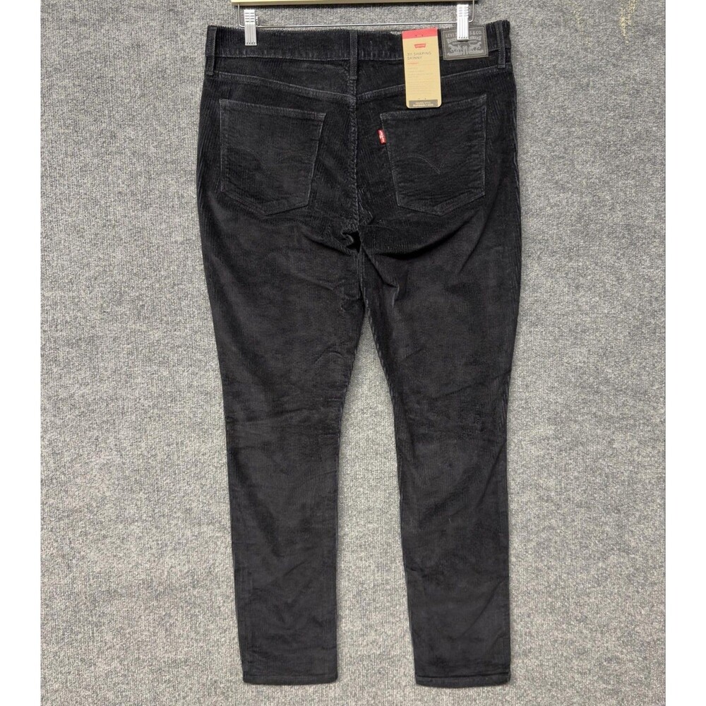 Levi's 311 Shaping Skinny Corduroy Pants Women’s 32x30 Black Stretch Mid Rise